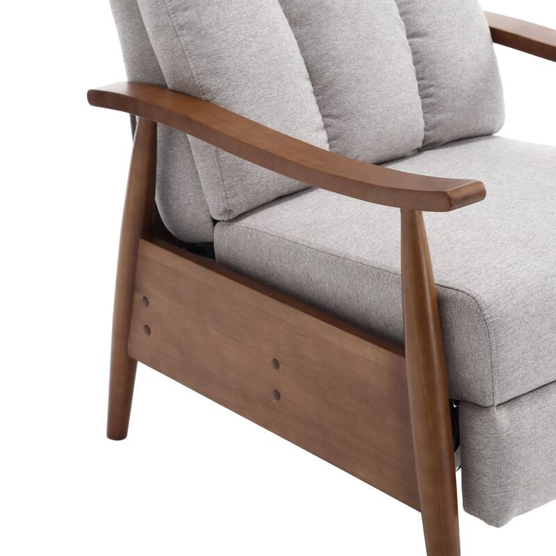 Light Gray 26.38" Adjustable Chaise Lounge Chair
