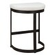 preview thumbnail 1 of 6, Uttermost Ivanna White Counter Stool - 14.5"D x 18"W x 26"H