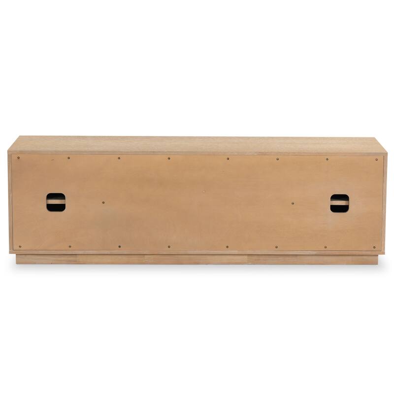 SAFAVIEH Couture Patty 4 Door Wood Media Stand - 63"W x 17"D x 19"H