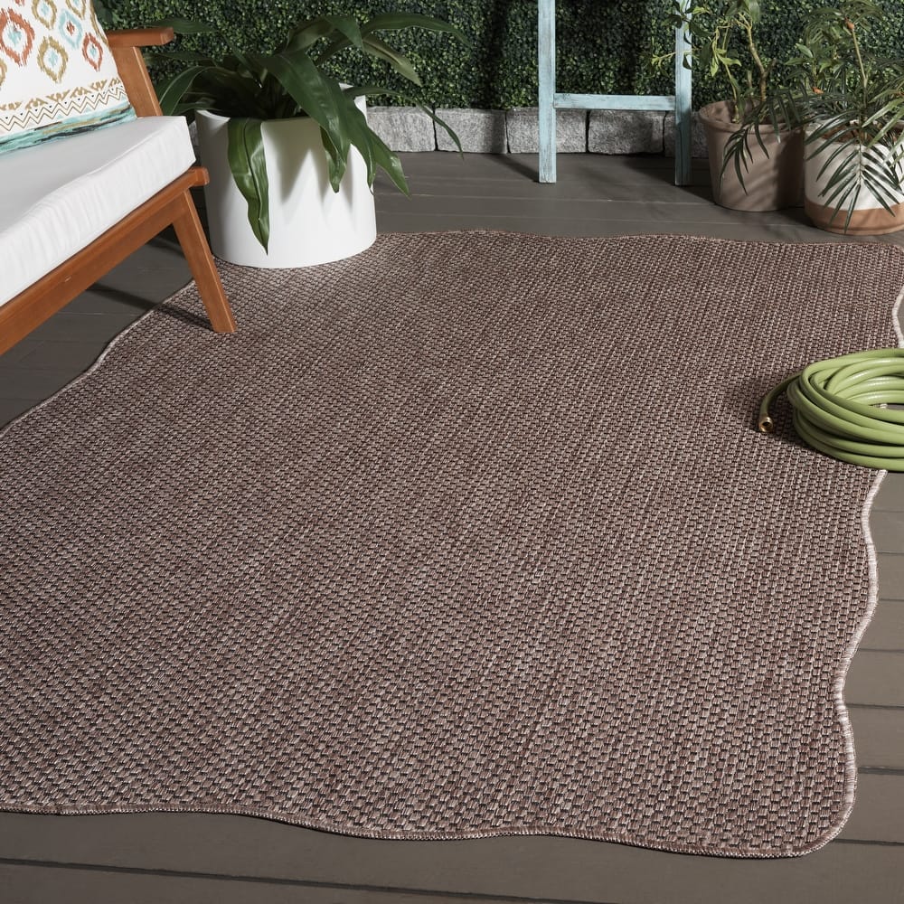 SAFAVIEH Courtyard Begajeta Indoor/Outdoor Waterproof Patio Backyard Rug.
