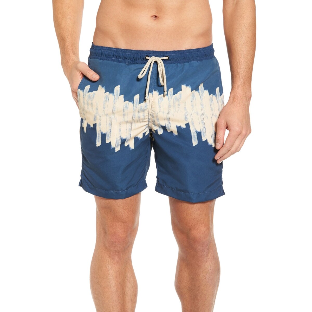 tan swim trunks