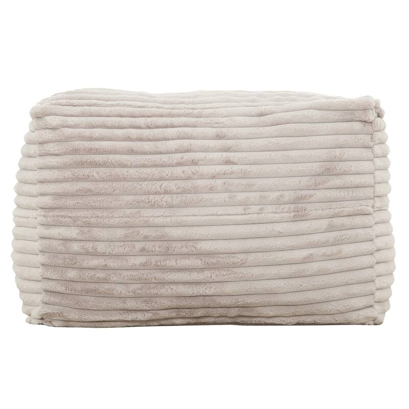 Sealy® Redd Taupe Corduroy Foam Bean Bag Sofa