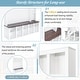 preview thumbnail 6 of 10, Modern Storage Rack with 6 Hooks, 4-in-1 Shoe Cabinet with 13 Adjustable Shelves, Ideal for Living Room, Entryway, Corridor