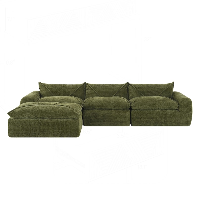 Comfortable Compressed Sofa with Versatile Design and Premium Materials