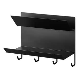 Yamazaki Home Magnetic Entryway Rack, Steel - L 5.31 x W 9.84 x H 8.27 inches