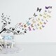 preview thumbnail 2 of 4, Walplus Colorful Floral Butterfly Vine Kids Wall Stickers Nursery Décor