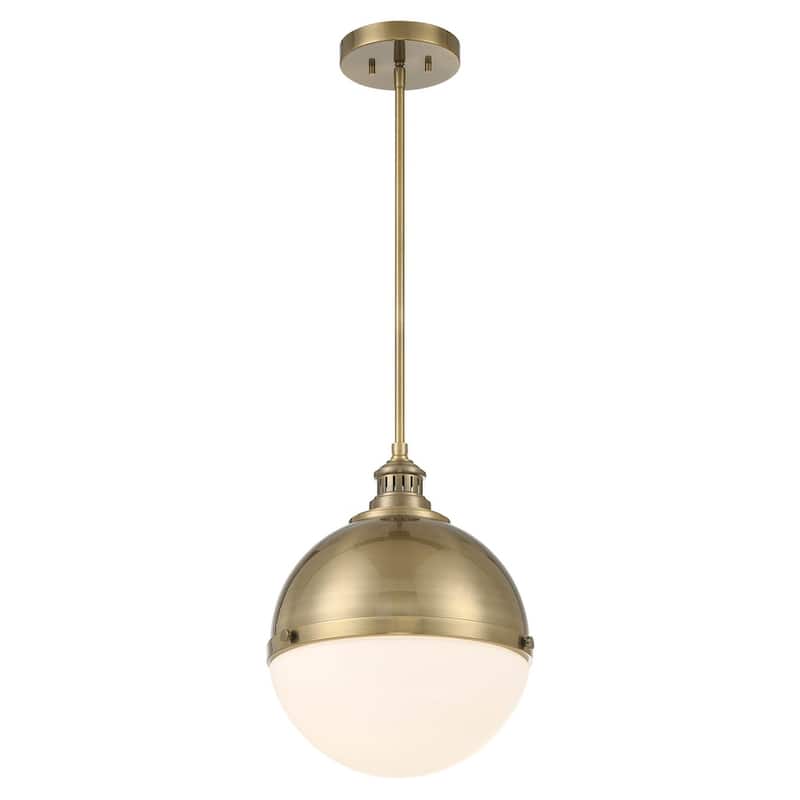 Minka Lavery 6605 Vorey 13" Wide Pendant with Etched Opal Glass