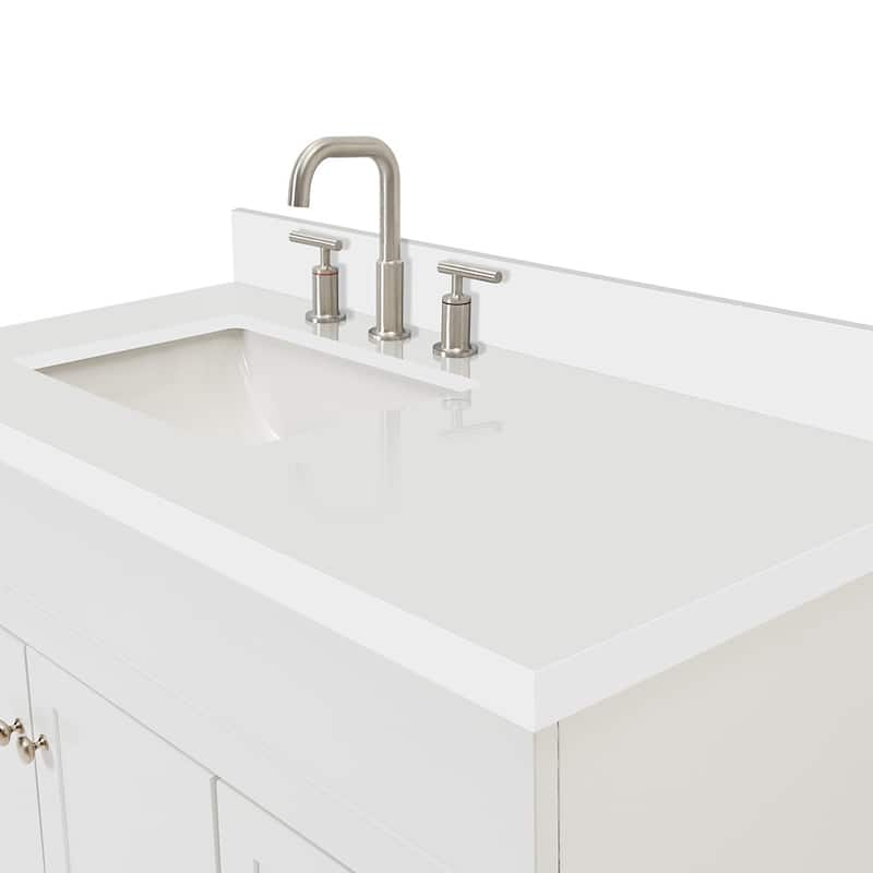 Ariel F043SLWQRVO Hamlet 43" Free Standing Single Basin Vanity Set