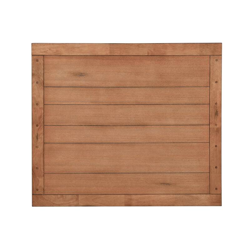 Treasures Rustic Oak and Black 5-piece Sheaf Back Retractable Dinette Set