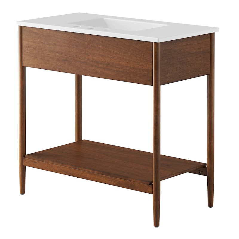 Zaire 18"/24"/30"/36"/48" Bathroom Vanity with White Sink Top