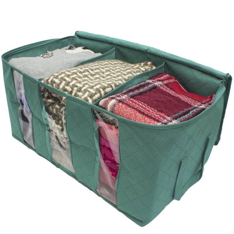 Foldable Storage Bag Organizers (Single) - 19" L X 14" W X 8" H