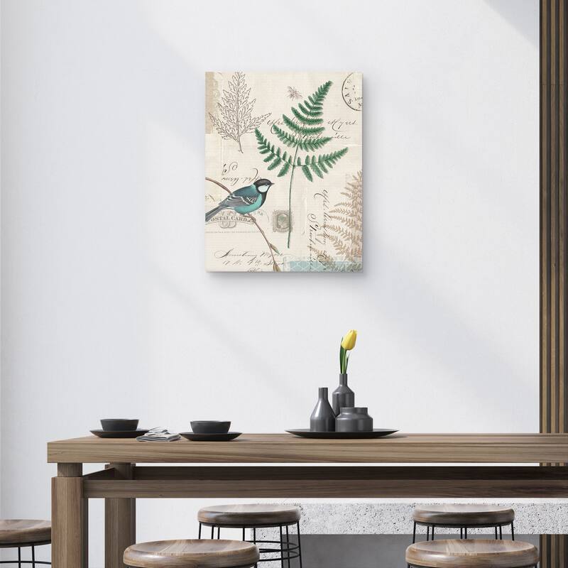 En Bleu I Crop by Katie Pertiet Canvas Art Print
