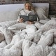 preview thumbnail 6 of 7, The Original Plush - Coma Inducer® Oversized Comforter - White Sand