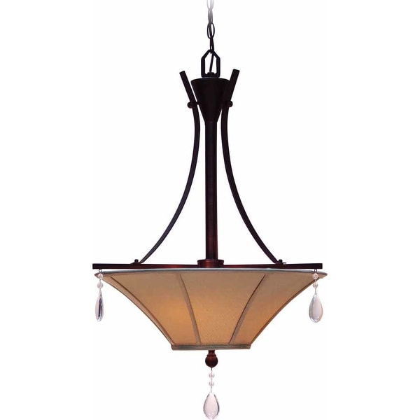 Volume Lighting V3253 Corinth 3 Light 1 Tier Chandelier - florence bronze