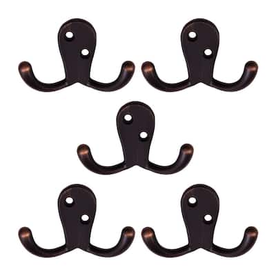 Design House Double Robe Hook - 5 Pack