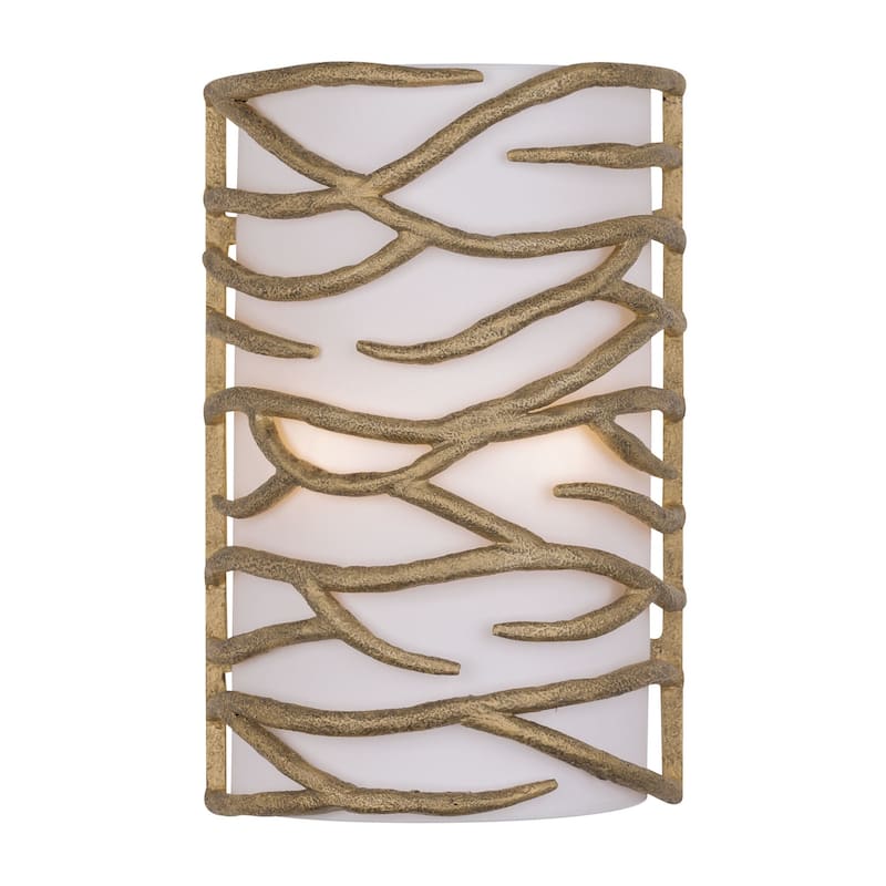 Minka Lavery 3712 Branch Reality 2 Light 16" Tall Wall Sconce with - Textured Ashen Gold