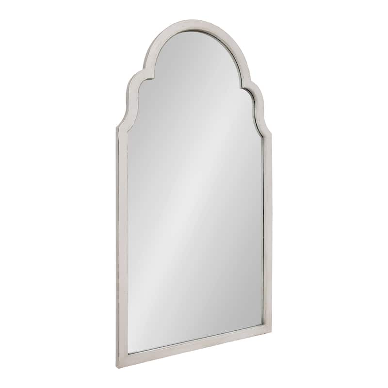 Kate and Laurel Damara Moroccan Style Arch Mirror - White - 26x48