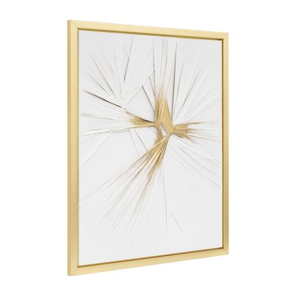 Sagebrook Home Modern Glam Abstract 47X59 Twist, White/Gold, Rectangle