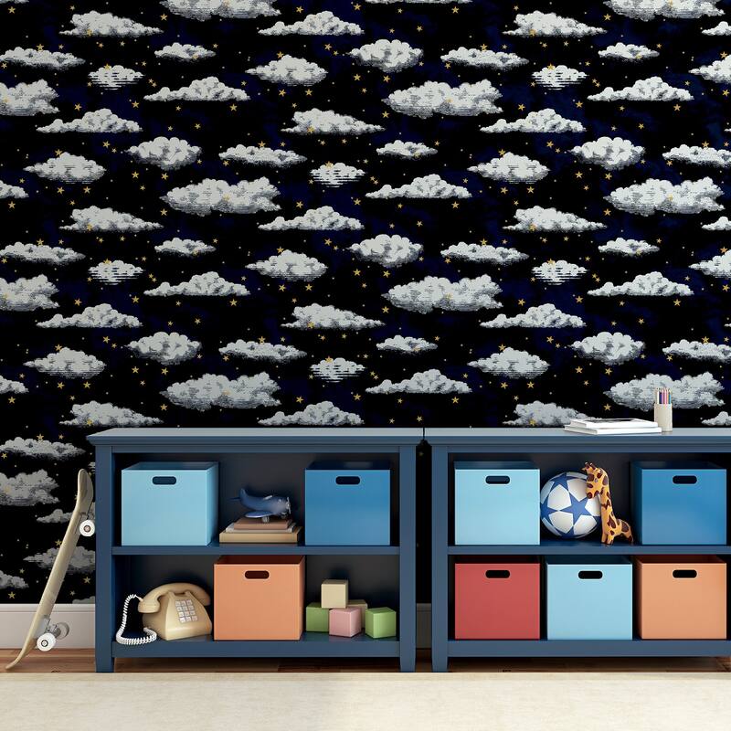 Arthouse Zeno Navy Starry Skies Wallpaper