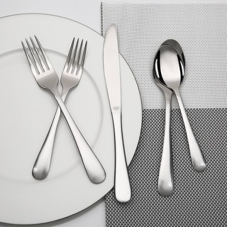 Shading Silverware Lorena L08972684KD01 Silver Shade Flatware Set, 20 Pieces - Bed Bath ...