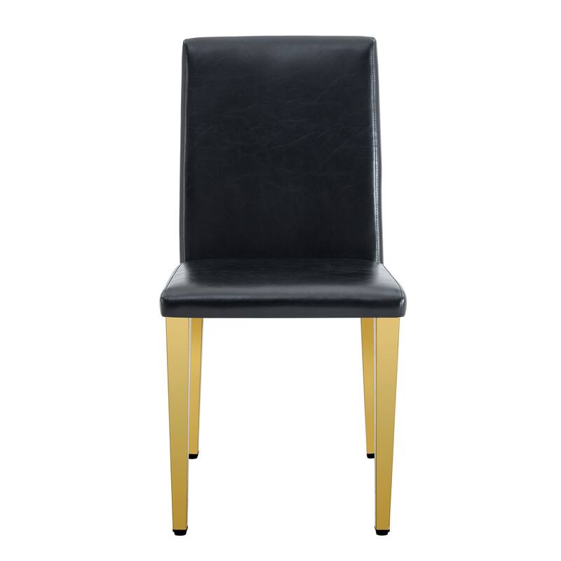Modern Set of 4 Dining Chair with Metal Legs Kitchen Chair Side Chair Armless Chair for Dining Room
