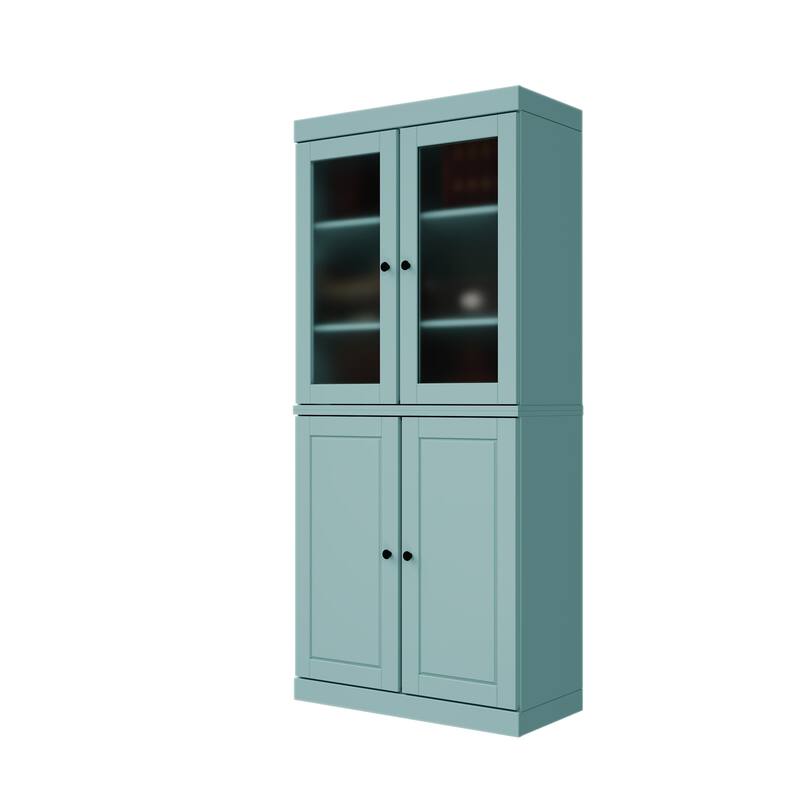 100% Solid Wood 6-Shelf Bookcase with Optional Doors by Palace Imports