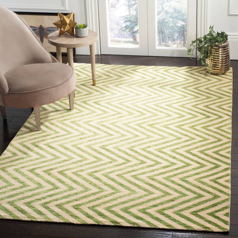 SAFAVIEH Hand-knotted Stone Wash Florentine Modern Wool Rug - 8' x 10' - Sage