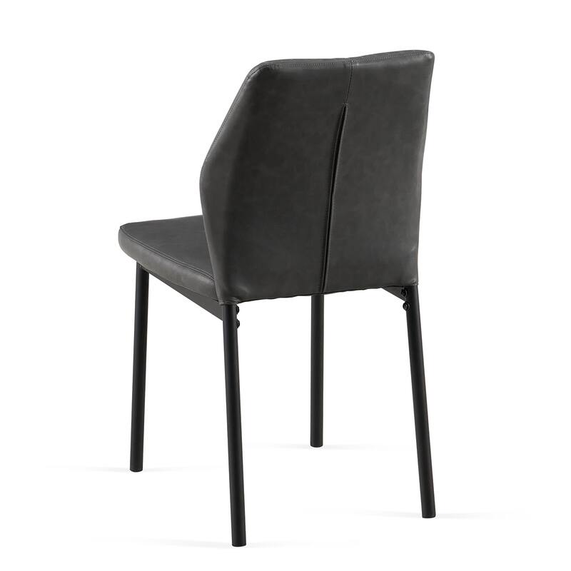 PU Leather Dining Chairs Set of 4 Faux Leather Dining Chairs Living Room Chair Modern Kitchen Armless Side Chair