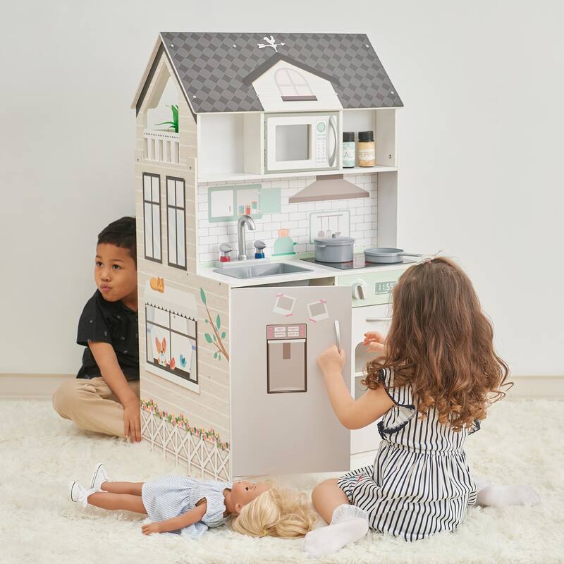 Teamson Kids Wonderland Ariel 2-in-1 Dollhouse Play Kitchen Set