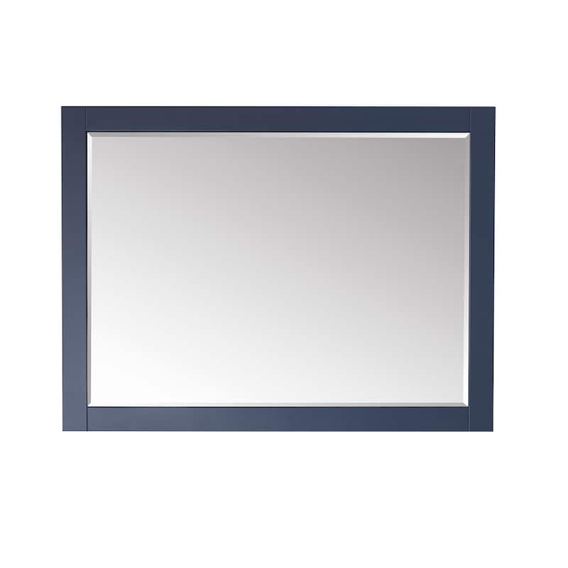 Altair Ivy Rectangular Bathroom Wood Framed Wall Mirror