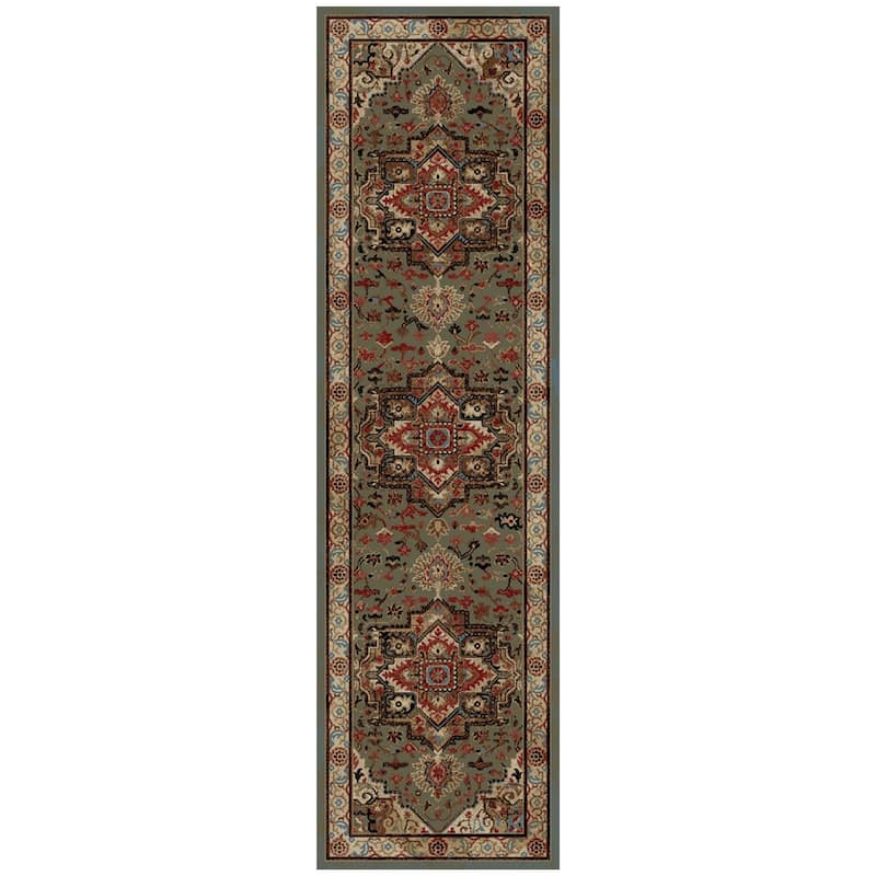 Mayberry Hometown Charisma Traditional Area Rug - 2'3"x7'7" - Sage