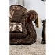 preview thumbnail 6 of 6, Dayaram Traditional Dark Brown Chenille Loveseat by Gracewood Hollow