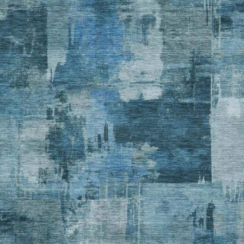 HomeRoots Abstract Transitional Rectangle Outdoor Rug - 8' X 10'