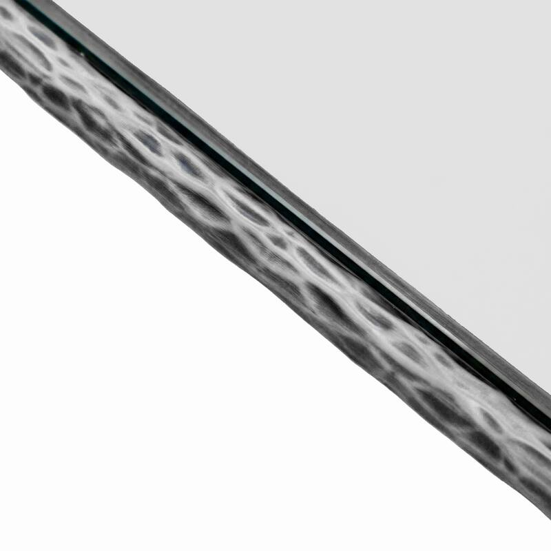 247 Shop At Home Lalia Modern Hammered Metal X-Brace Coffee Table