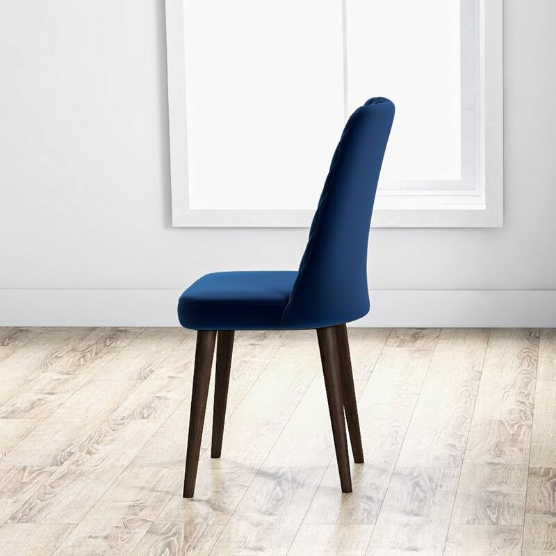 Set of 2 Mid-Century Modern Velvet Dining Chair for Living Room