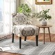 preview thumbnail 13 of 24, Gymax Armless Accent Chair w/ Rubber Wood Legs Modern Vanity Chair for