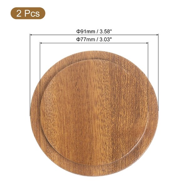 Wooden Cup Lids Bamboo Coffee Mug Lids Sealed Lid for Drinks - Bed