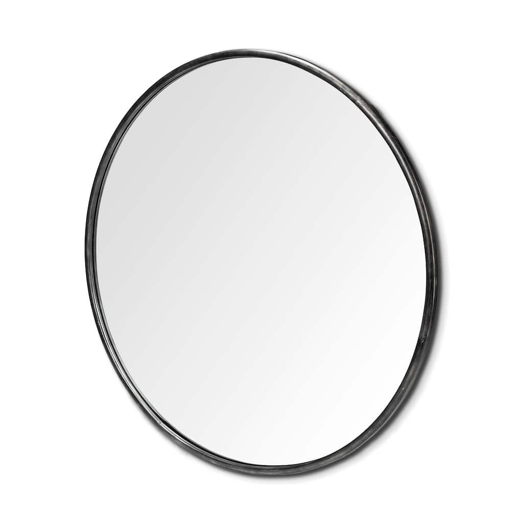 Piper Metal Frame Large Round Mirror