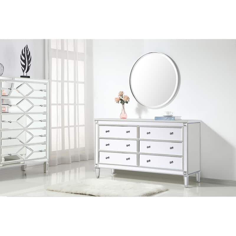Cosmo 6-Drawer Double Dresser 60"