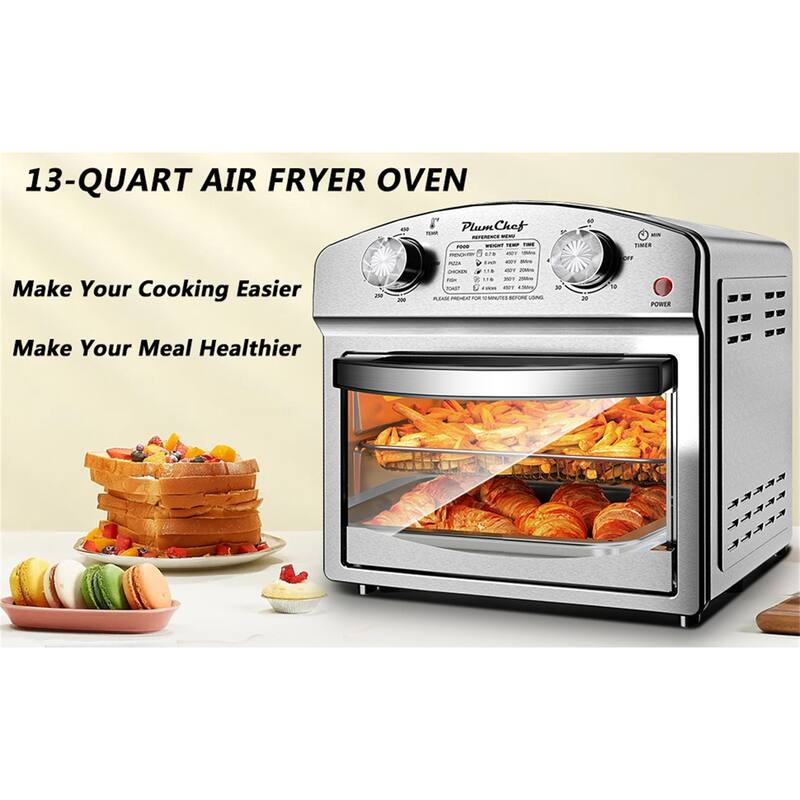 12.5 Quart Stainless Steel 7-in-1 Convection Toaster Oven, 1500W