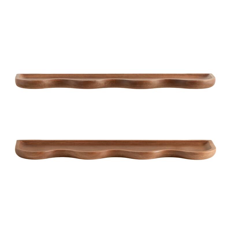 Kate and Laurel Alezar Wood Shelf Set