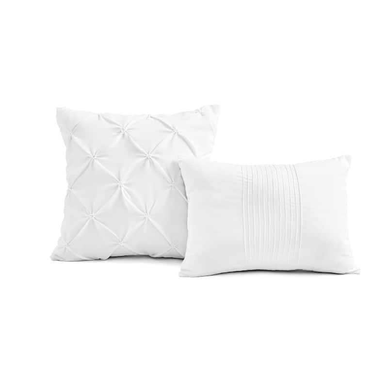 Lush Decor Arora Pleat 5 Piece Comforter Set