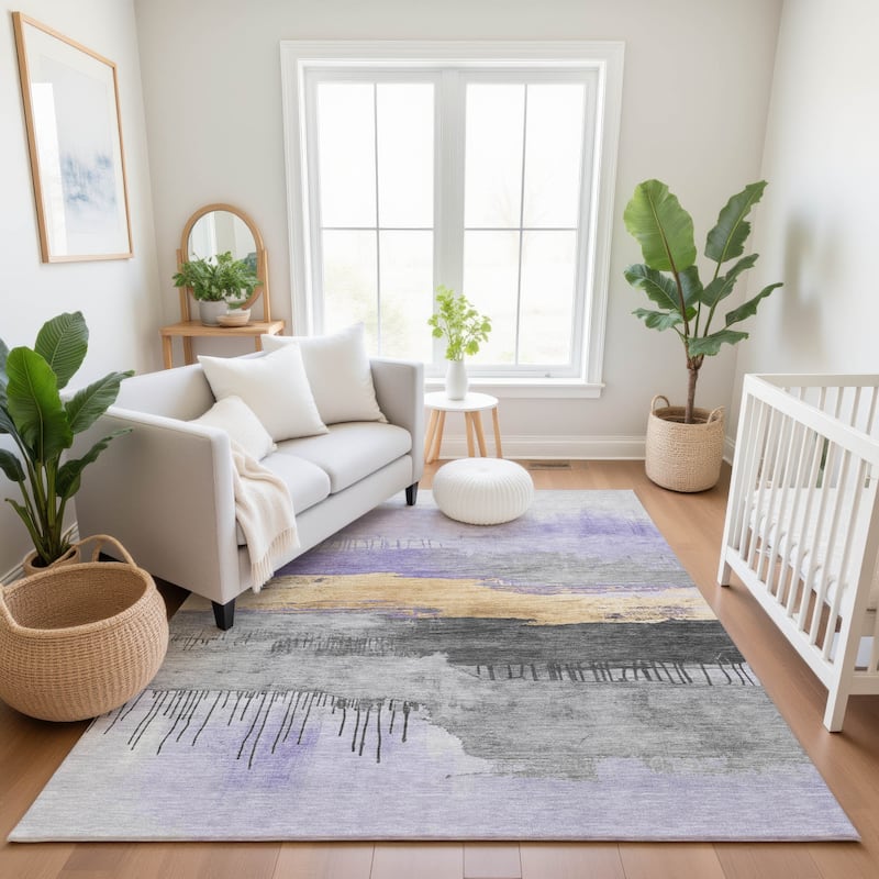 Premium Washable Super Soft Modern Glam Mayfield Rug