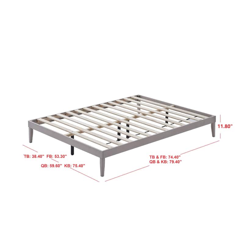 Zion Solid Wood Platform Bed