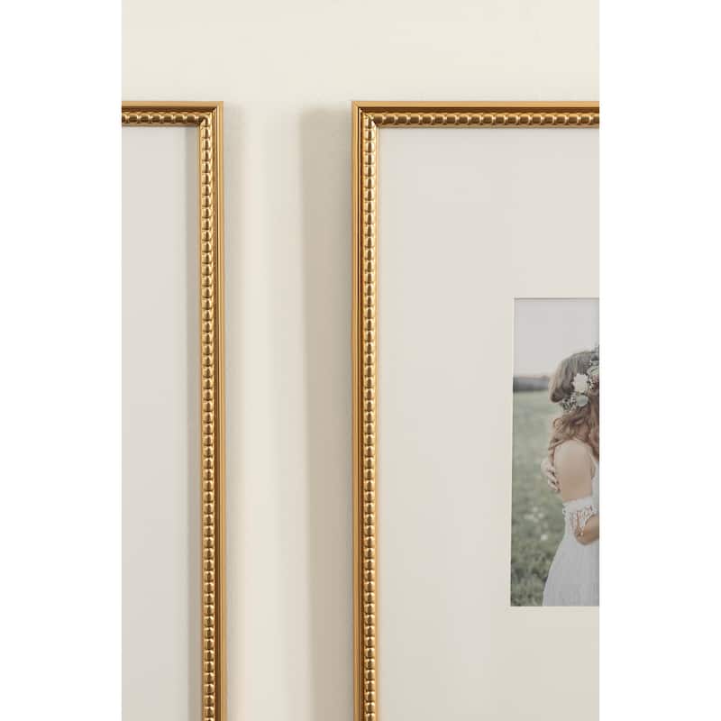 Kate and Laurel Adlynn Beaded Photo Frame Set