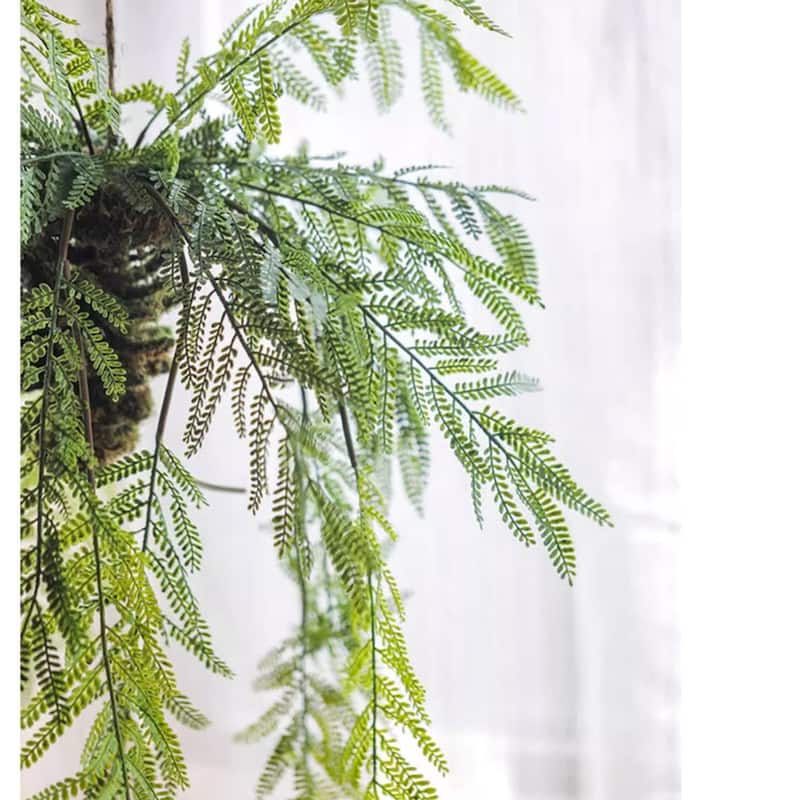 RusticReach Artificial Fern Hanging Ball Decoration