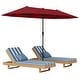 preview thumbnail 1 of 58, Gymax 13 FT Double-sided Patio Umbrella Outdoor Large Twin Size Red
