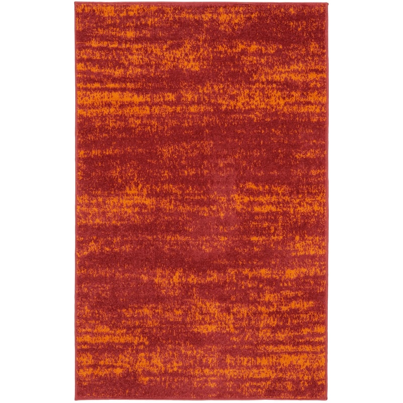 Nourison Essentials Solid Indoor/Outdoor Area Rug - 3' x 5' - Red