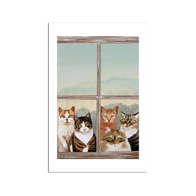 Visitors Fine Art Paper Print by Paule Bernard Roussel - Multi