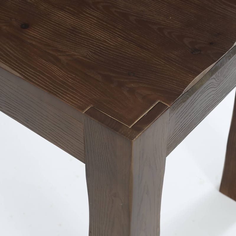 63-Inch Solid Wood Computer Desk, Large Executive Desk for Home Office